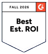 G2 Best Estimated ROI, Fall 2026