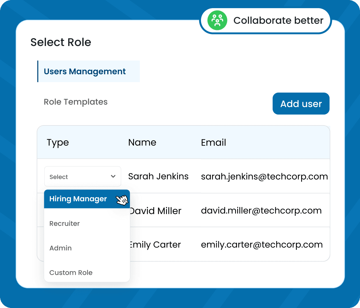 TestTrick candidates dashboard