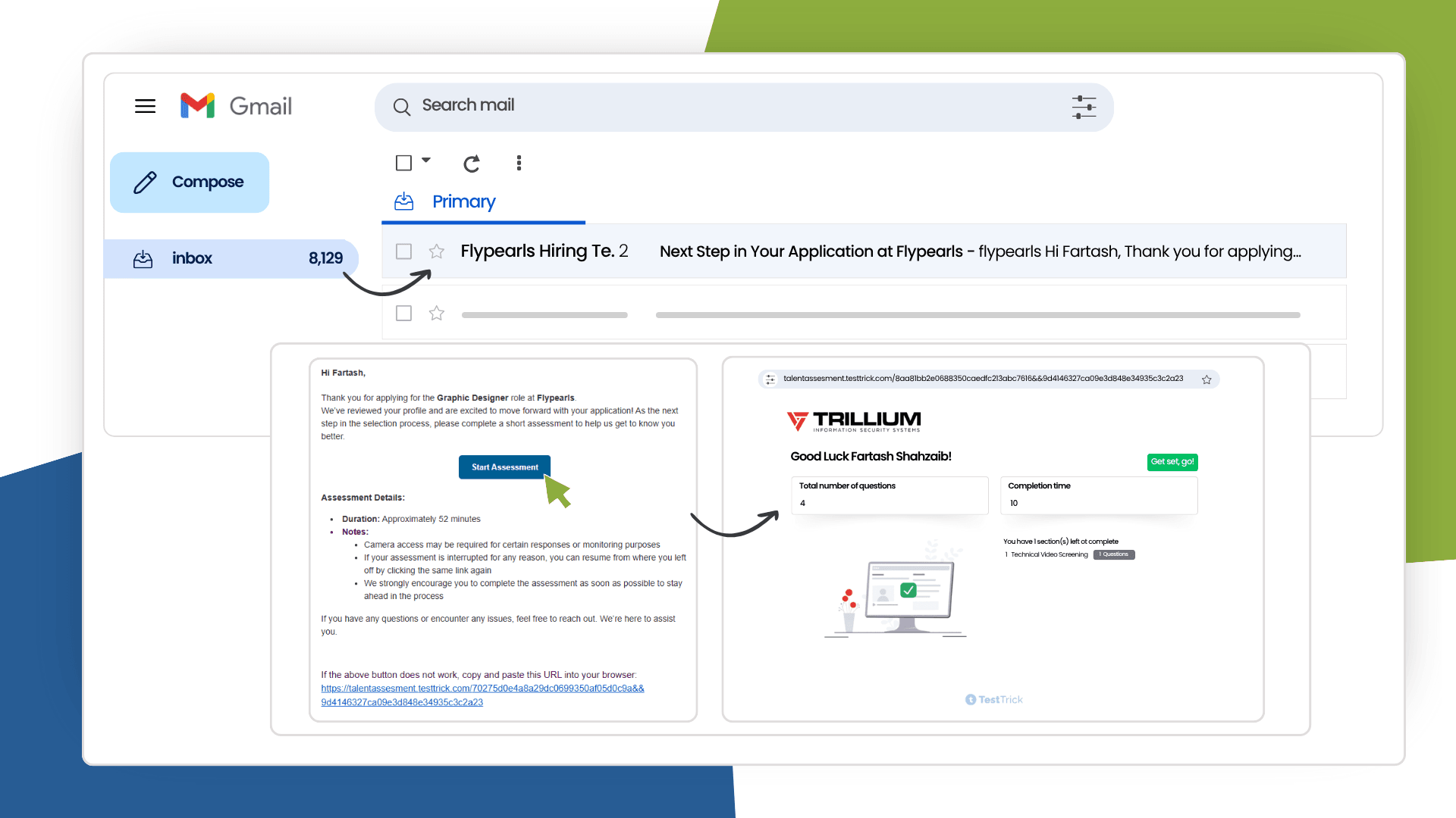 Secure Interview Screen One Way Video Interview Software | Fast Candidate Screening | TestTrick