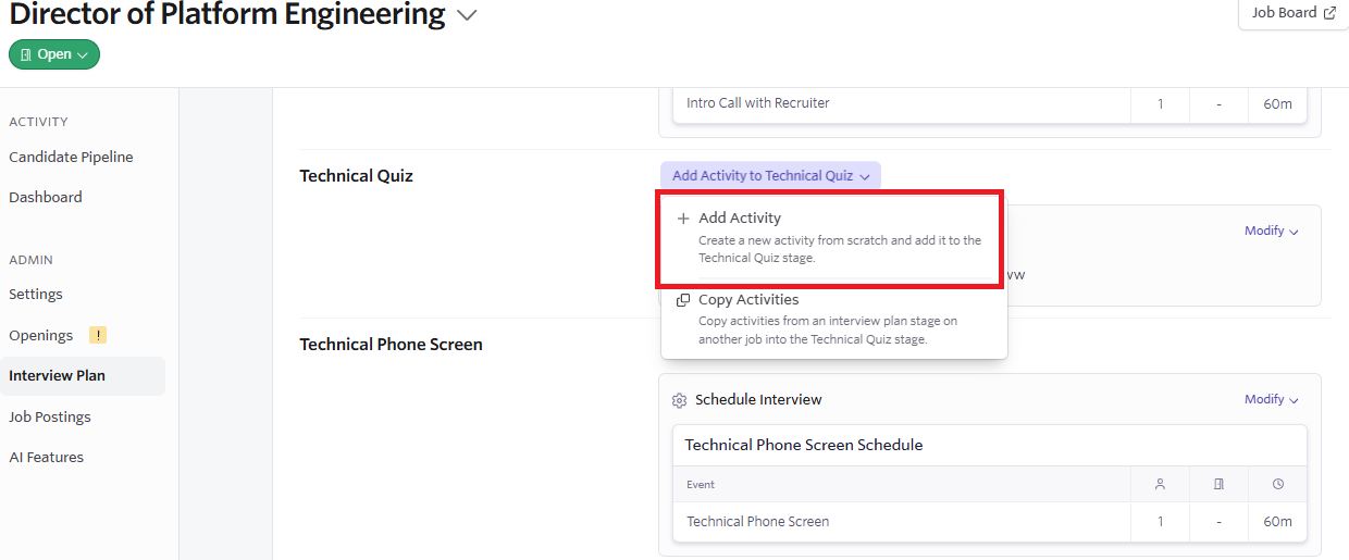 TestTrick Ashby Integration — Choosing the assessment