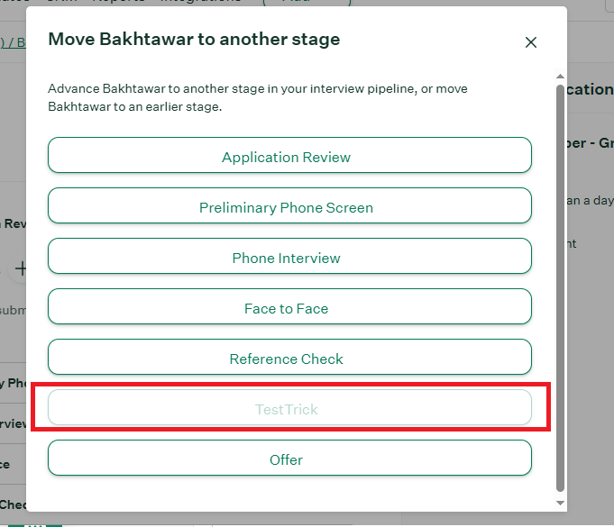TestTrick Greenhouse Integration Step 6
