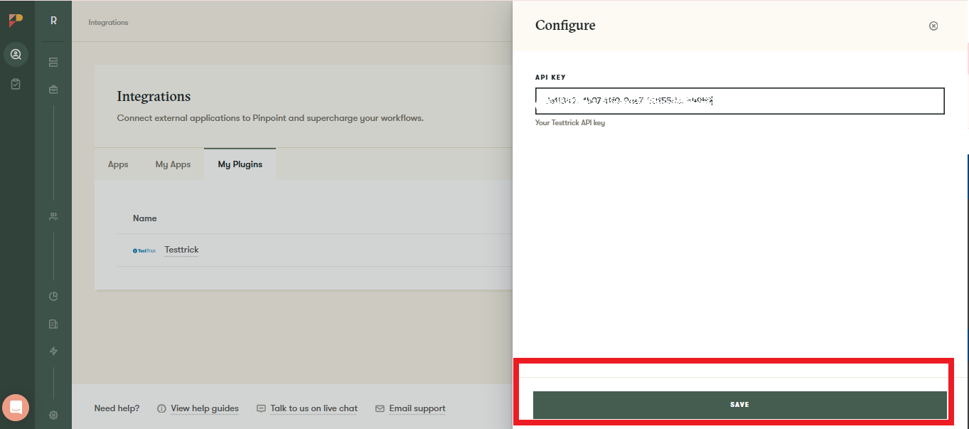 Enable TestTrick in Pinpoint