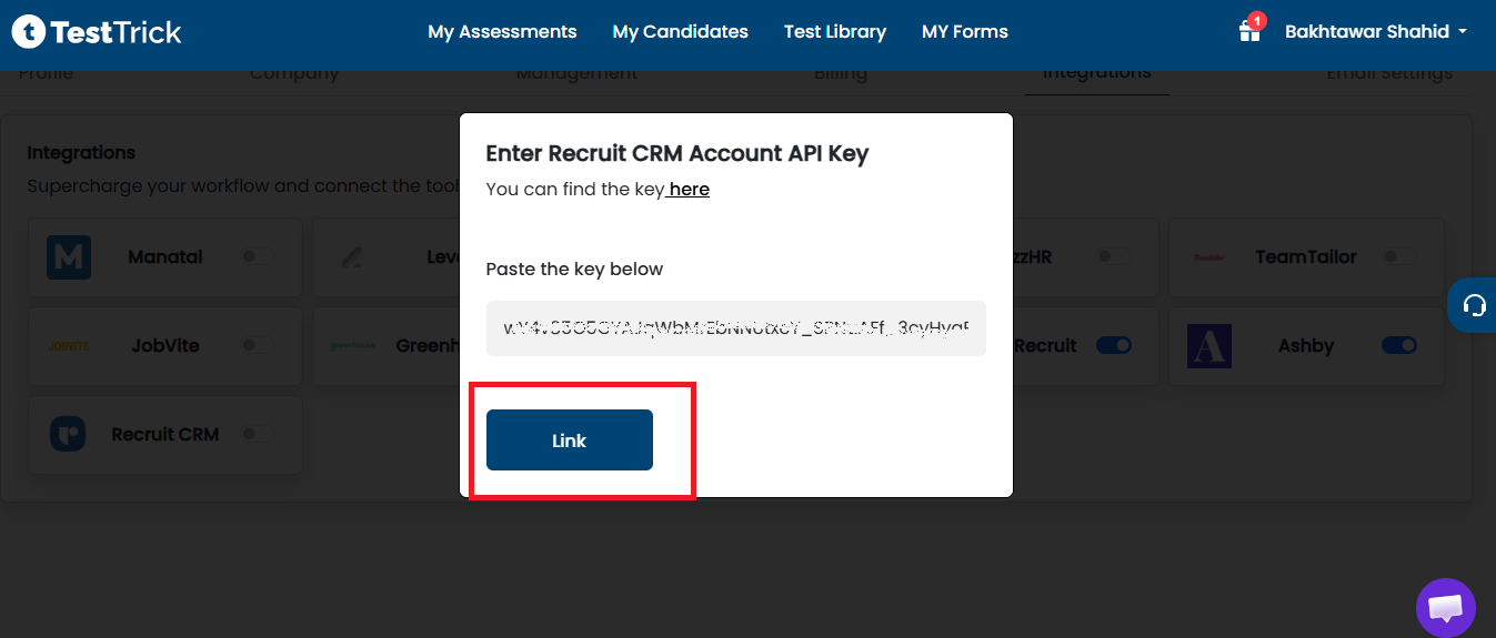 Link Recruit CRM