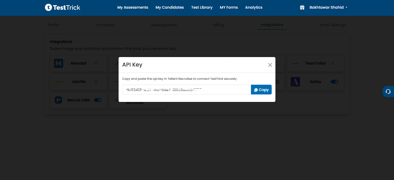 Enable Tellent Integration