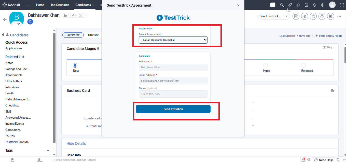 Enable Zoho Integration