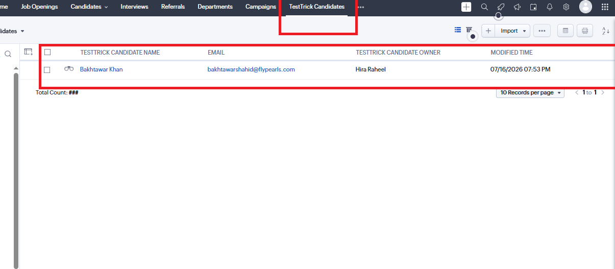 Enable Zoho Integration